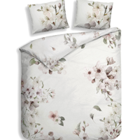 Dekbedovertrek Fai Katoen Satijn Off White Bloemen 200x200 Cm Anti Allergie Heckett Lane - Dekbed-Discounter.nl