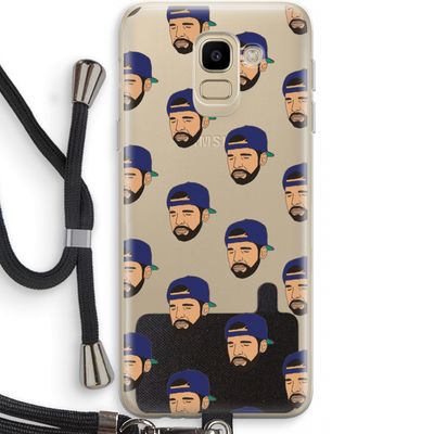 Drake Away: Samsung Galaxy J6 (2018) Transparant Hoesje met koord