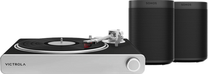 Victrola VPT-3000 Stream Zwart + Sonos One SL Zwart Duopack