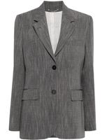 Golden Goose single-breasted mélange-effect blazer - Gris