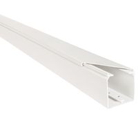 Kabelgoot wit 190x60mm 2 meter RAL 9010 in folie Canalit 955375 prijs per meter