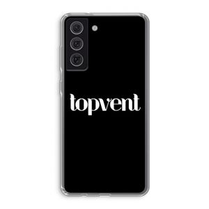 Topvent Zwart: Samsung Galaxy S21 FE Transparant Hoesje