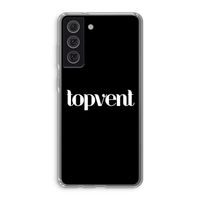 Topvent Zwart: Samsung Galaxy S21 FE Transparant Hoesje Topvent Zwart: Samsung Galaxy S21 FE Transparant Hoesje