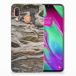 Samsung Galaxy A40 TPU Siliconen Hoesje Steen