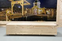 Steigerhouten Bankje met opbergmogelijkheden