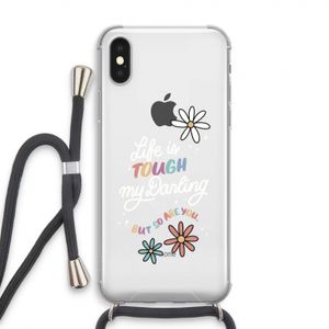 Tough Life: iPhone X Transparant Hoesje met koord