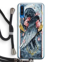 Golden Raven: Samsung Galaxy A50 Transparant Hoesje met koord
