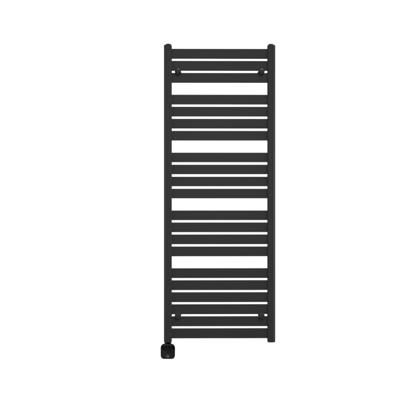Electrische Wifi Radiator Sanicare HPW Carini Moda 160x60 cm Mat Zwart Met Thermostaat Zwart Linksonder