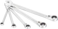 HAZET Ratelringsteeksleutelset 606/5 - Buitentwaalfkant tractieprofiel - 5 pieces-delig - 8 - 19