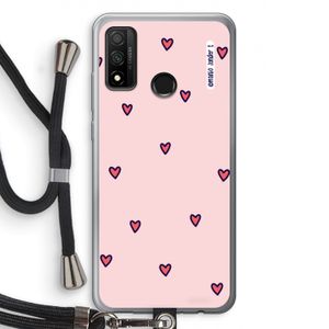 Hartjes: Huawei P Smart (2020) Transparant Hoesje met koord