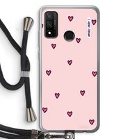 Hartjes: Huawei P Smart (2020) Transparant Hoesje met koord