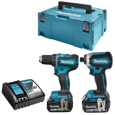 Makita DLX2289TJ Accu Combiset 2-delig (DTD153 + DDF485) 18V 5,0Ah in Mbox