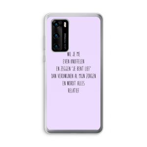 Relatief: Huawei P40 Transparant Hoesje
