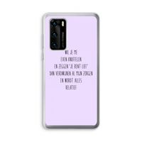 Relatief: Huawei P40 Transparant Hoesje