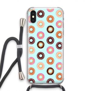 Donuts: iPhone X Transparant Hoesje met koord