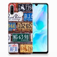 Huawei P30 Lite | Siliconen hoesje | met foto Kentekenplaten