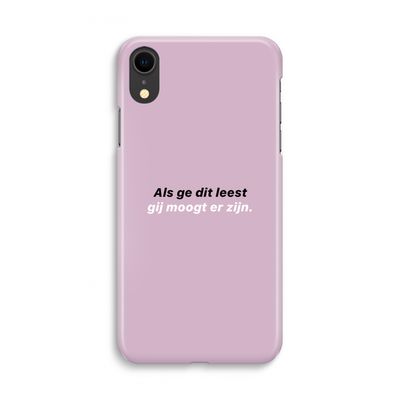gij moogt er zijn: iPhone XR Volledig Geprint Hoesje