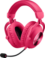 Logitech G PRO X 2 LIGHTSPEED Headset Bedraad en draadloos Hoofdband Gamen Bluetooth Magenta - thumbnail