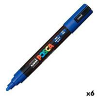 Markeerstiften POSCA PC-5M Blauw (6 Stuks)