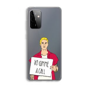 Gimme a call: Samsung Galaxy A72 Transparant Hoesje