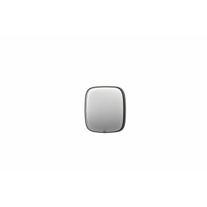 INK SP31 spiegel - 40x4x40cm contour in stalen kader incl dir LED - verwarming - color changing - dimbaar en schakelaar - geborsteld metal black 8409805