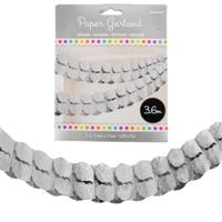 Amscan Feest slinger papier zilverkleurig 360 cm | 36 stuks