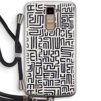 Moroccan Print: LG K10 (2016) Transparant Hoesje met koord
