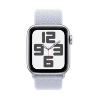 Apple Watch SE GPS + Cellular 40mm Aluminium Case met Blue Cloud Sport Loop Smartwatch Zilver Apple Watch SE GPS + Cellular 40mm Aluminium Case met Blue Cloud Sport Loop Smartwatch Zilver
