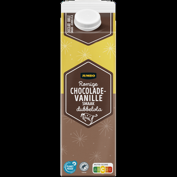 Jumbo Romige Chocolade Vanille Smaak Dubbelvla 1 L