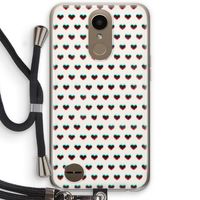 Hartjes: LG K10 (2017) Transparant Hoesje met koord