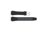 Horlogeband Casio EFA-123-1A / EFA-124-1AVW / 10268556 Kunststof/Plastic Zwart 20mm