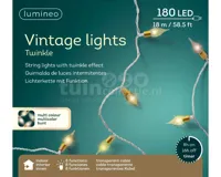 Kerstverlichting Vintage 180 LED 18m Multi