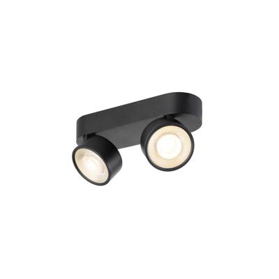 SLV OpbouwspotKalu 2.0 dubbel zwart 2700K - 1010264