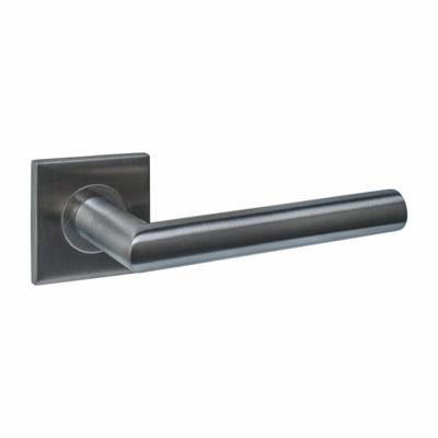 Intersteel deurkruk Q 04 op rozet vierkant verdekt 53x53x6mm - PVD antraciet
