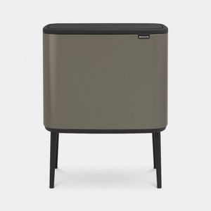 Brabantia Bo Touch Bin Afvalemmer 11 + 23 L - Platinum