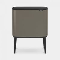 Brabantia Bo Touch Bin Afvalemmer 11 + 23 L - Platinum - thumbnail