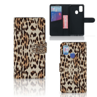 Samsung Galaxy M21 | M30s Telefoonhoesje met Pasjes Leopard - thumbnail