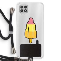 Raketijsje: Samsung Galaxy A22 4G Transparant Hoesje met koord
