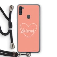 Forever heart: Samsung Galaxy A11 Transparant Hoesje met koord