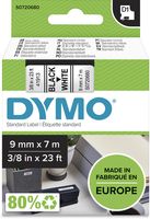 Dymo D1 tape 9 mm, zwart op wit Dymo D1 tape 9 mm, zwart op wit