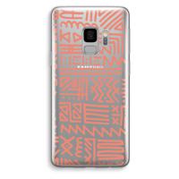 Marrakech Pink: Samsung Galaxy S9 Transparant Hoesje - thumbnail