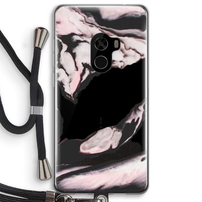 Roze stroom: Xiaomi Mi Mix 2 Transparant Hoesje met koord