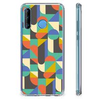 Huawei P30 Lite Doorzichtige Silicone Hoesje Funky Retro