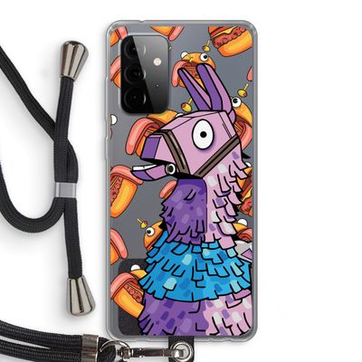 Loot Burger: Samsung Galaxy A72 5G Transparant Hoesje met koord