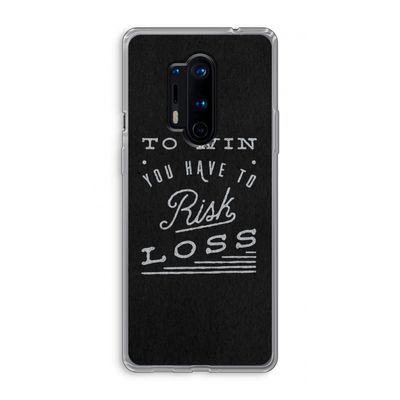 Risk loss: OnePlus 8 Pro Transparant Hoesje