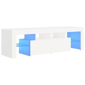 vidaXL Tv-meubel met LED-verlichting 140x36,5x40 cm wit