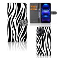 Xiaomi Poco X5 Pro | Note 12 Pro 5G | Telefoonhoesje | Met pasjeshouder | Zebra