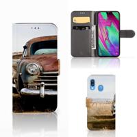 Samsung Galaxy A40 | Telefoonhoesje met foto | Vintage Auto