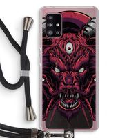 Hell Hound and Serpents: Samsung Galaxy A51 5G Transparant Hoesje met koord Hell Hound and Serpents: Samsung Galaxy A51 5G Transparant Hoesje met koord