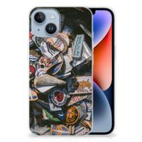 Apple iPhone 14 | Siliconen hoesje | met foto Badges